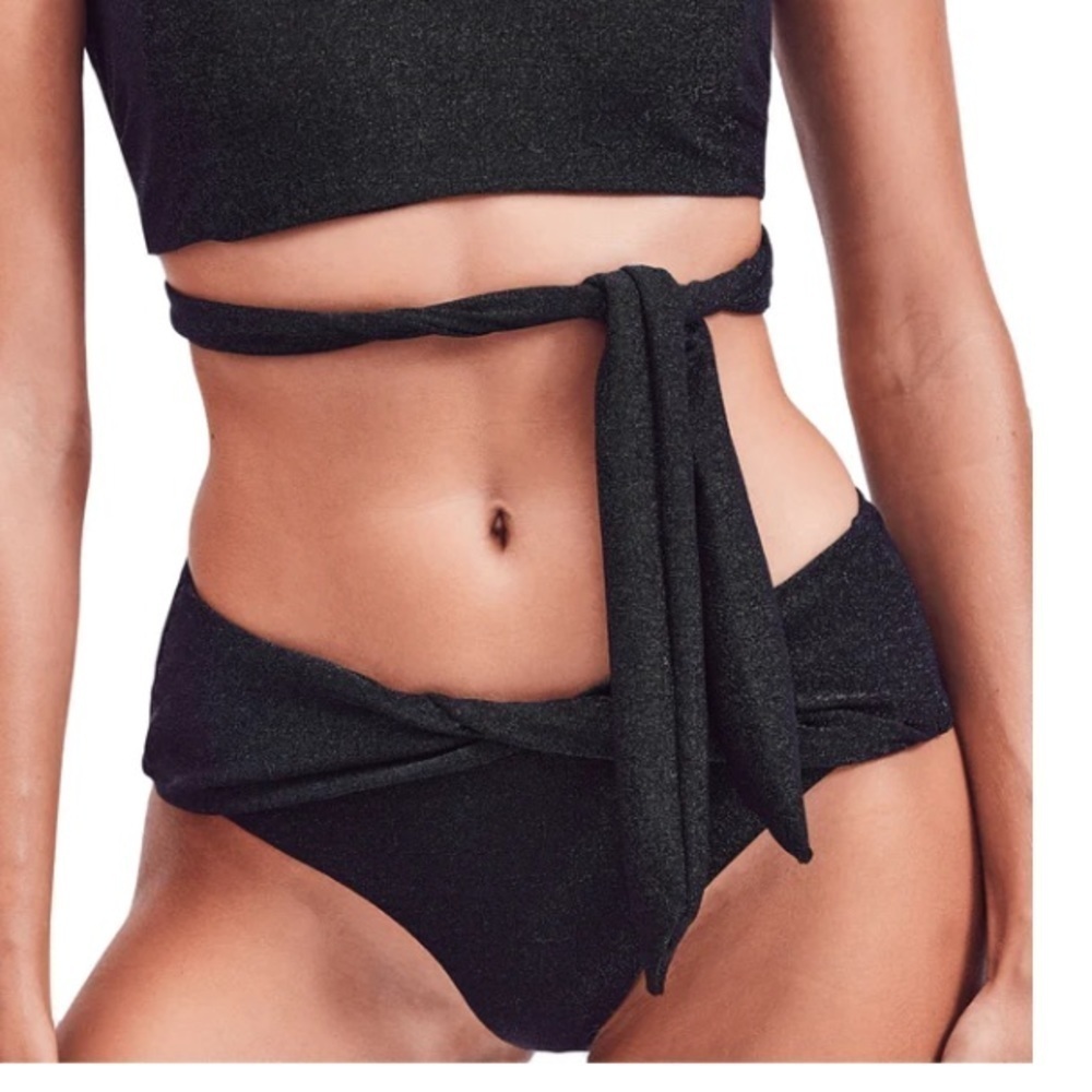 NWT Devon Windsor Elsa Bottom midnight green glitter metallic shimmer medium
